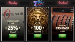 7bitcasino günlük bonuslar