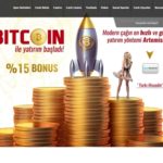 artemisbet bitcoin ile para yatirma ve çekme