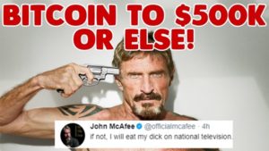 John McAfee Bitcoin tahmini