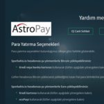 Astropay Yöntemi Sporbahis.io’ya Eklendi