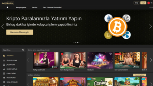 Casinometropol Bitcoin ile Para Yatırma ve Çekme