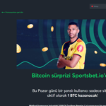 Sportsbet.io’da Pazar Günü Aktif Ol 1 BTC Kazanma Şansı Yakala