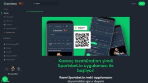 Sportsbet.io Mobil Uygulama ile Bahisçilerin Karşısında