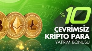 Pinbahis’ten %10 Çevirim Şartsız Kripto Para Bonusu