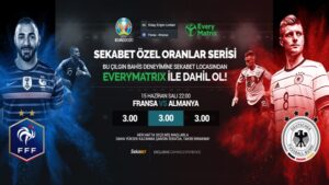 Sekabet Özel Oran Serisi Euro 2020’de Devam Ediyor