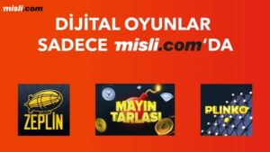 Misli.com Zeppelin ve Plinko Oyununa Yer Vermeye Başladı