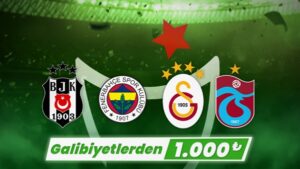 Bets10’dan Süper Lig’de Takımının Galibiyetlerinde 100 TL Bonus